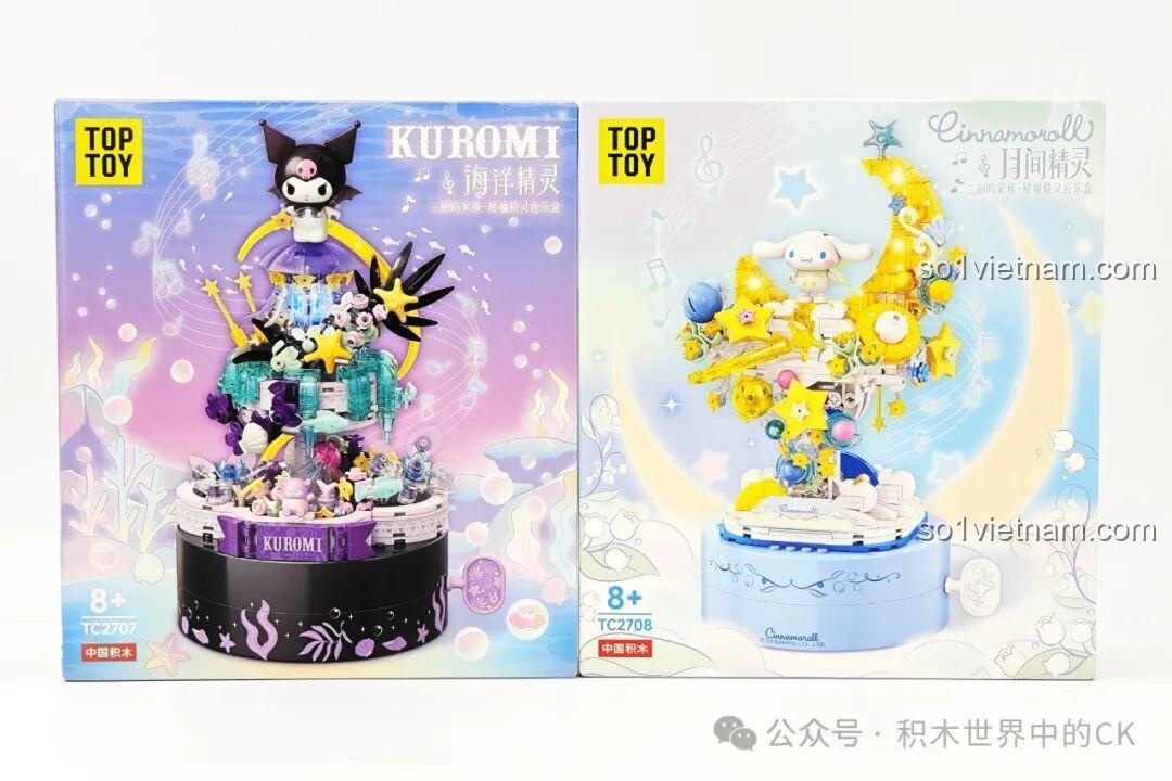 Review TOP TOY Sanrio: Hộp nhạc yêu kiều cho fan Kuromi & Cinnamoroll