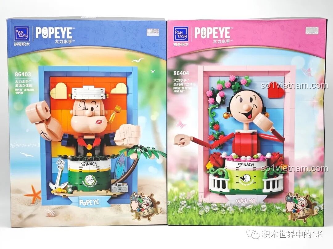 Review Tranh Lập Thể Olive Oyl Pantasy: Đồ chơi lắp ráp siêu xinh!