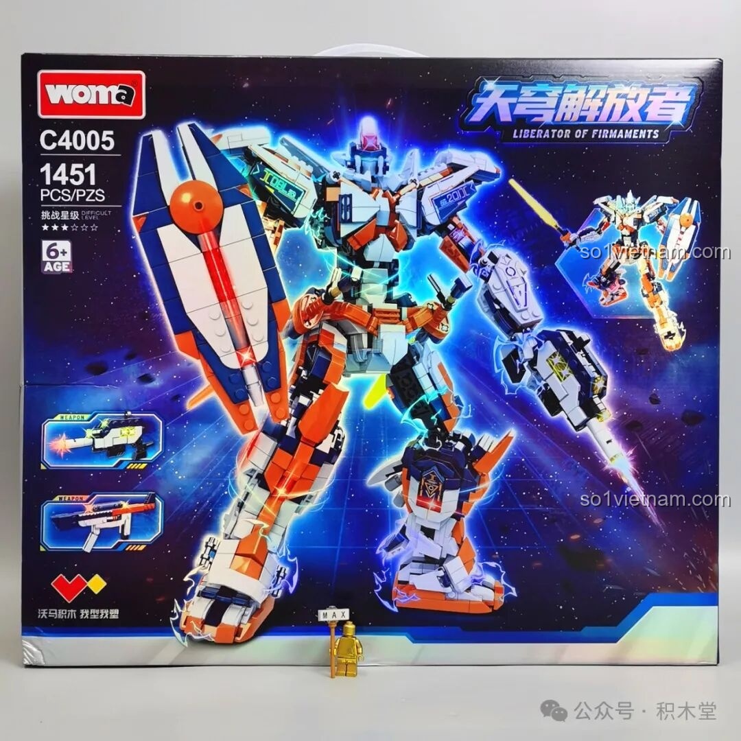 Review WOMA C4005: Người máy khổng lồ Thiên Khung Giải Phóng Giả cực chất!