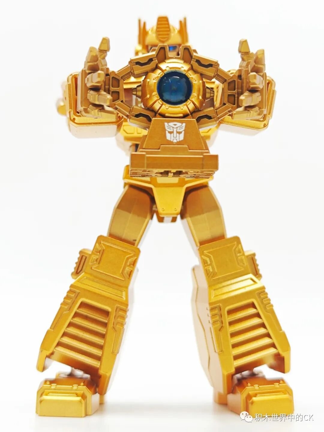 Optimus Prime mở ngực lắp khối Matrix màu xanh
